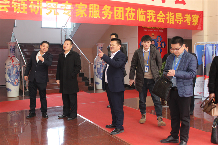 临沂市会链研究专家团到我商会会走访座谈